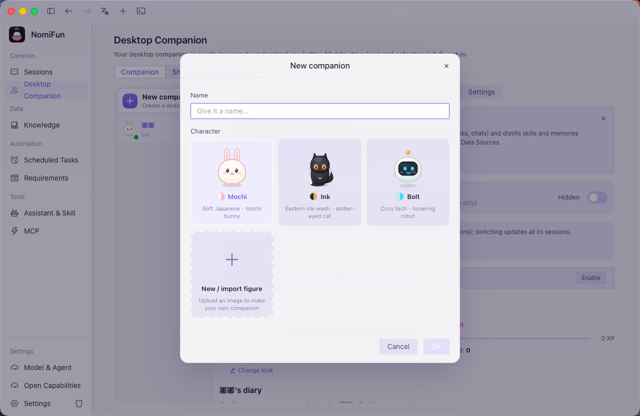 Create a companion