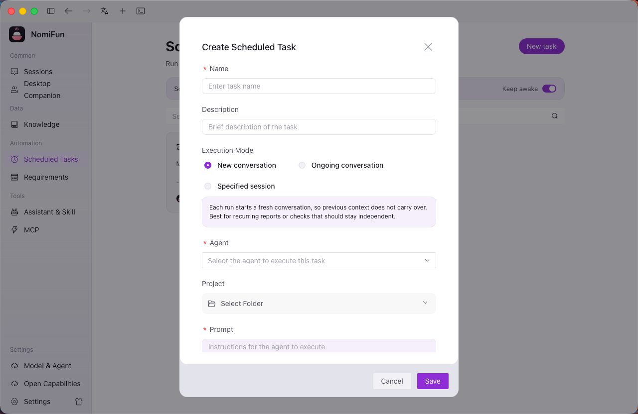 Create a scheduled task